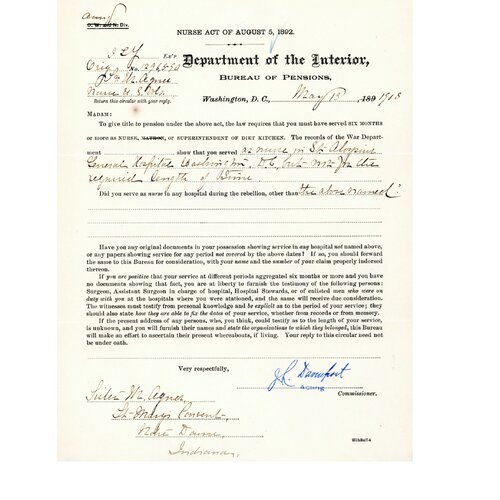Sister M. Agness (Neville) - Pension Files