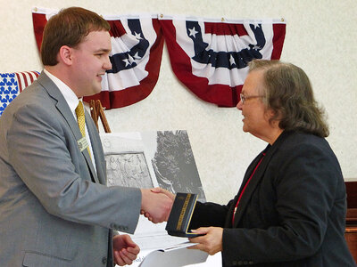 Image of Ben Parsons and Sr. Veronique Wiedower